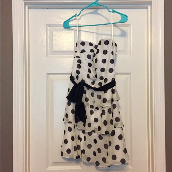 White House Black Market Polka Dot Party Dress - Picture 4 of 5